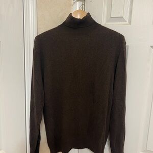 Zara Brand New Elegant Dark Brown Turtleneck Sweater for Men